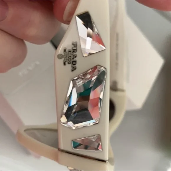 NIB Authentic Prada  Sunglasses with Gem Accents - Picture 10 of 11